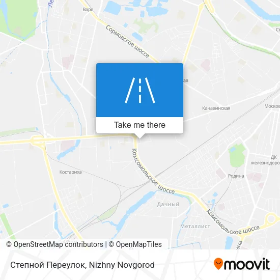 Степной Переулок map