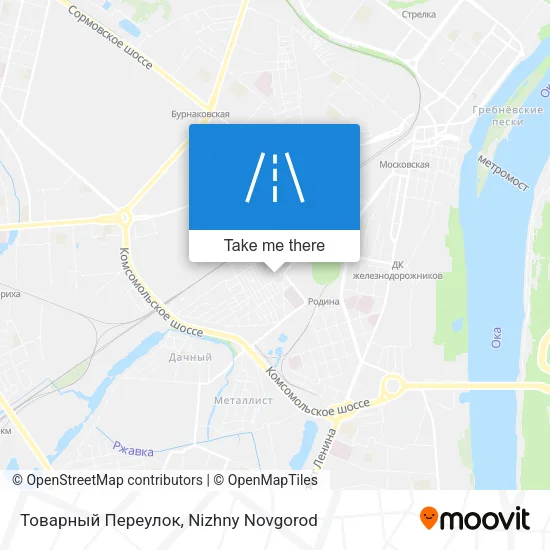 Товарный Переулок map