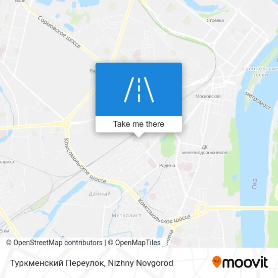 Туркменский Переулок map