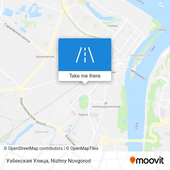 Узбекская Улица map