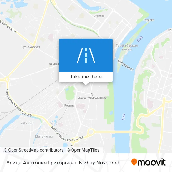 Улица Анатолия Григорьева map