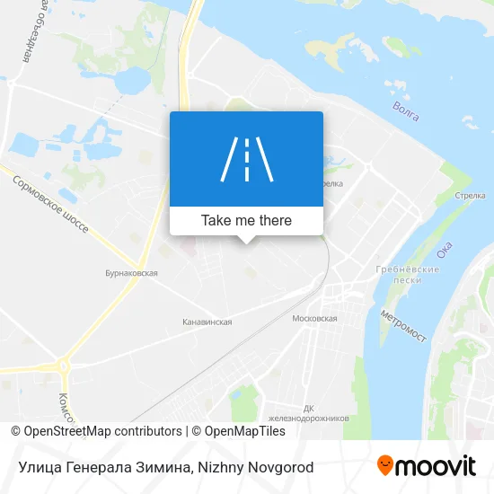 Улица Генерала Зимина map