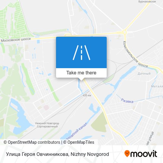 Улица Героя Овчинникова map