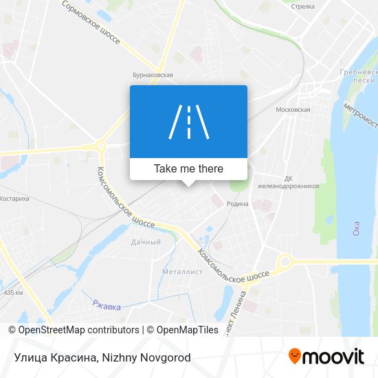 Улица Красина map