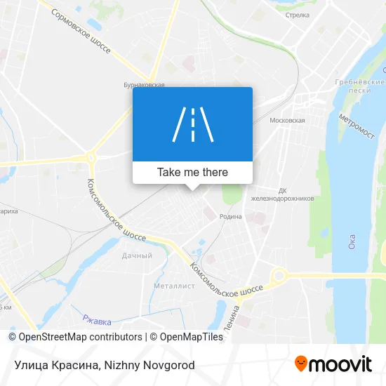 Улица Красина map