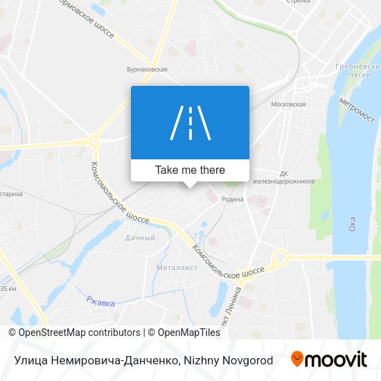 Улица Немировича-Данченко map
