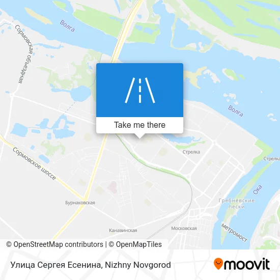 Улица Сергея Есенина map