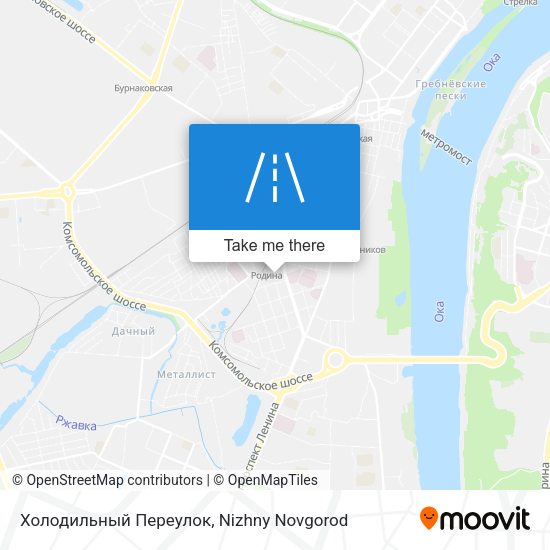 Холодильный Переулок map