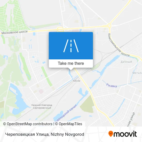 Череповецкая Улица map