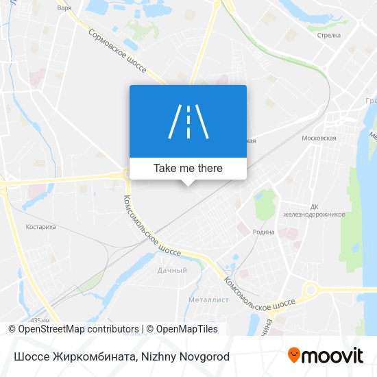 Шоссе Жиркомбината map