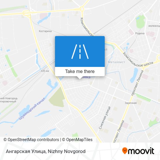 Ангарская Улица map