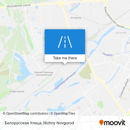 Белорусская Улица map
