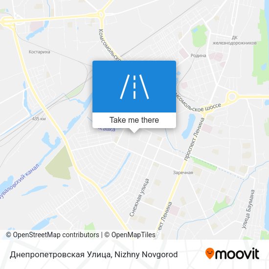 Днепропетровская Улица map