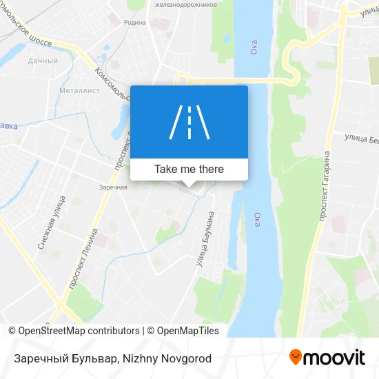 Заречный Бульвар map