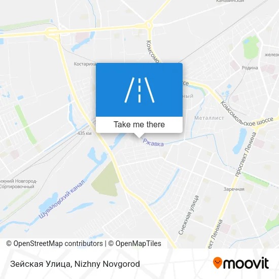 Зейская Улица map