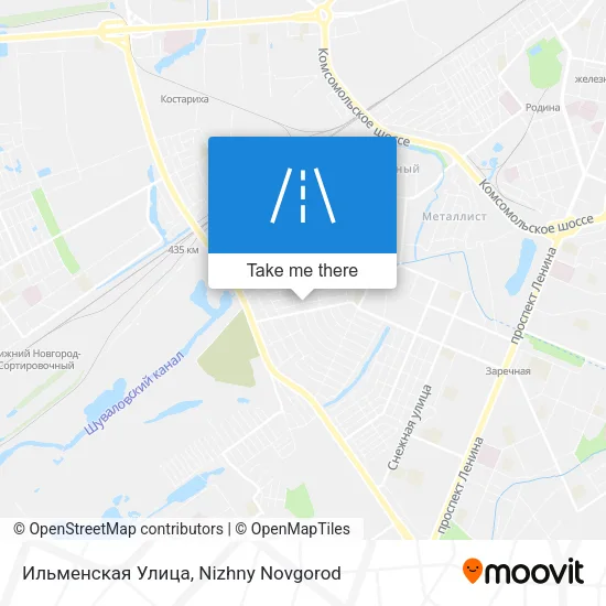 Ильменская Улица map