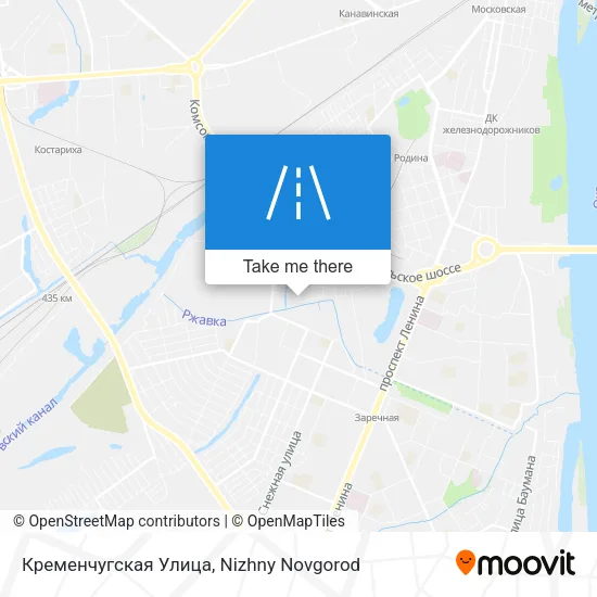 Кременчугская Улица map