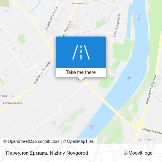 Переулок Ермака map