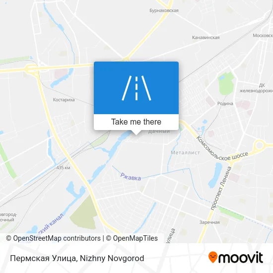 Пермская Улица map