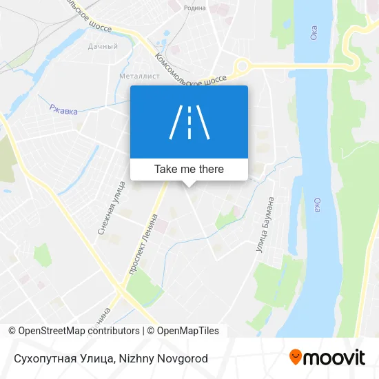 Сухопутная Улица map