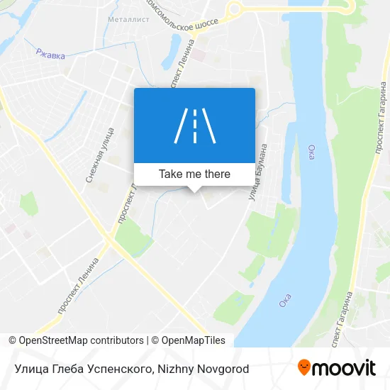 Улица Глеба Успенского map