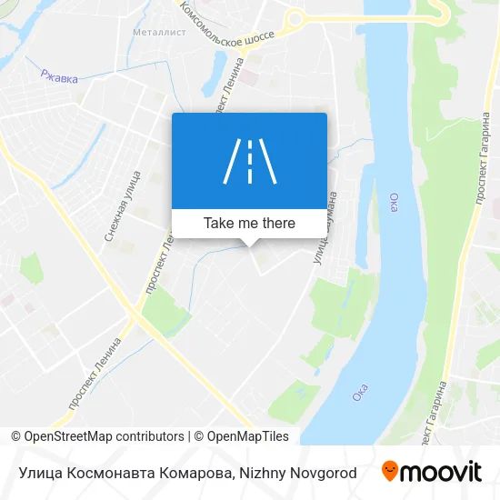 Улица Космонавта Комарова map