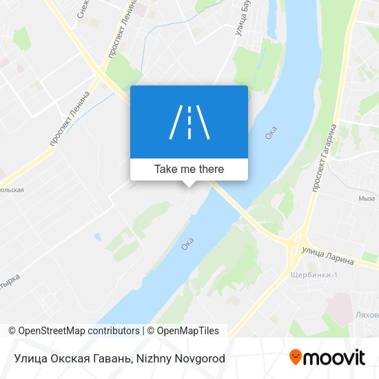 Улица Окская Гавань map