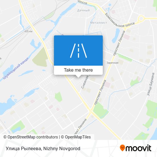 Улица Рылеева map