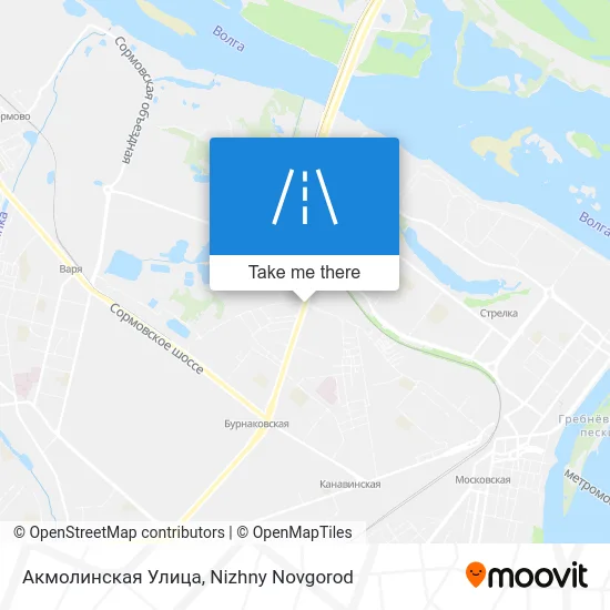 Акмолинская Улица map