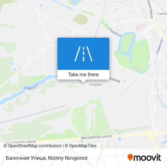 Балочная Улица map