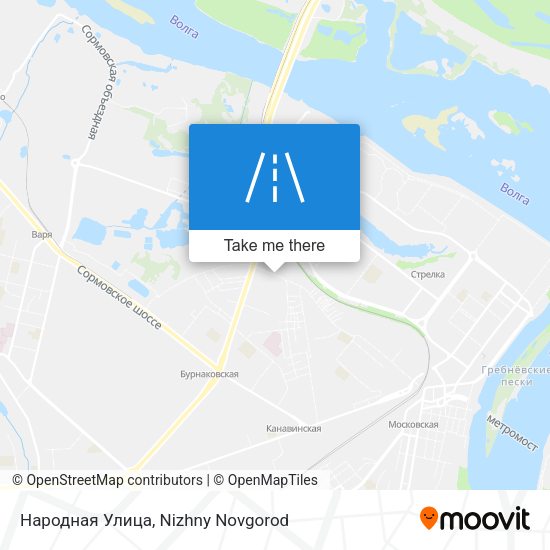 Народная Улица map