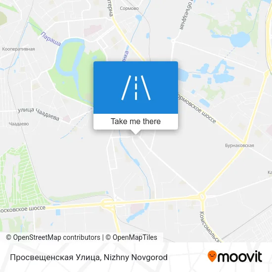 Просвещенская Улица map