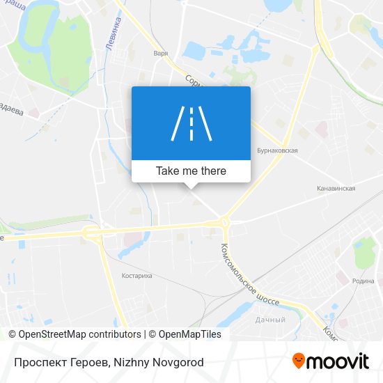 Проспект Героев map