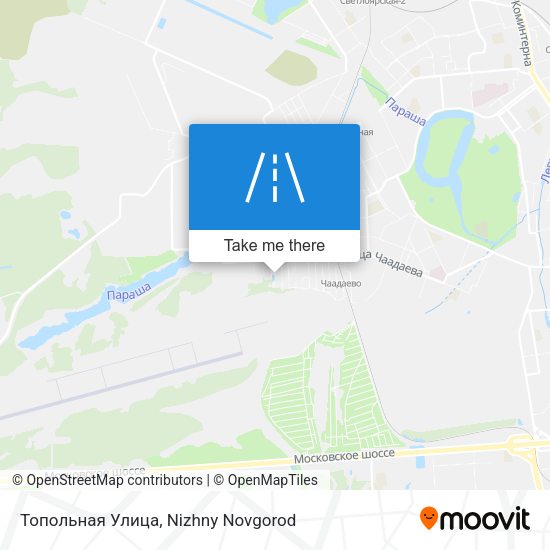 Топольная Улица map