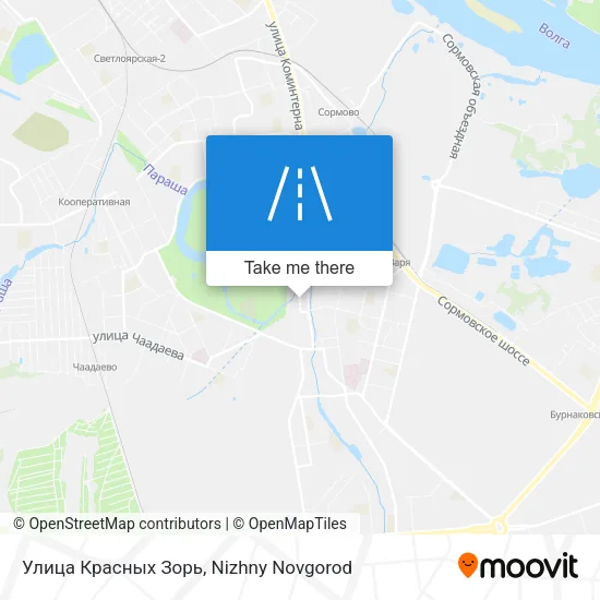 Улица Красных Зорь map