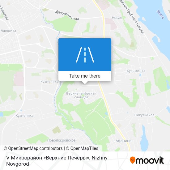 V Микрорайон «Верхние Печёры» map