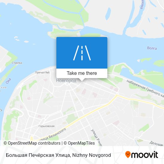 Большая Печёрская Улица map