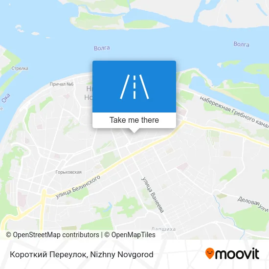 Короткий Переулок map