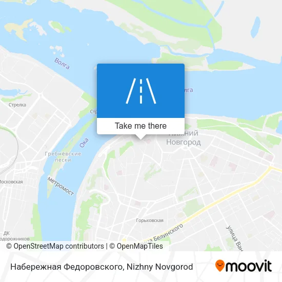 Набережная Федоровского map