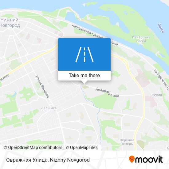 Овражная Улица map