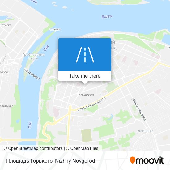 Площадь Горького map