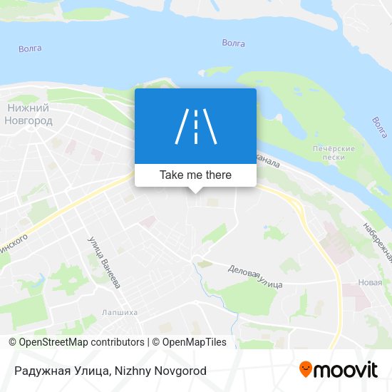 Радужная Улица map