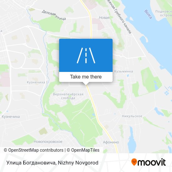 Улица Богдановича map