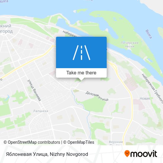 Яблоневая Улица map