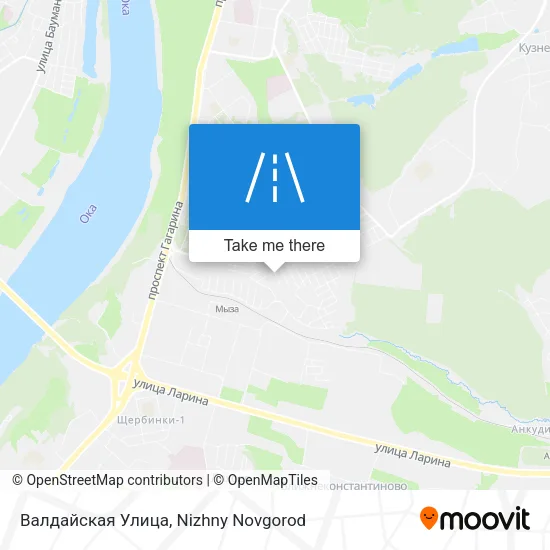 Валдайская Улица map