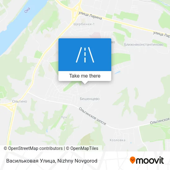 Васильковая Улица map