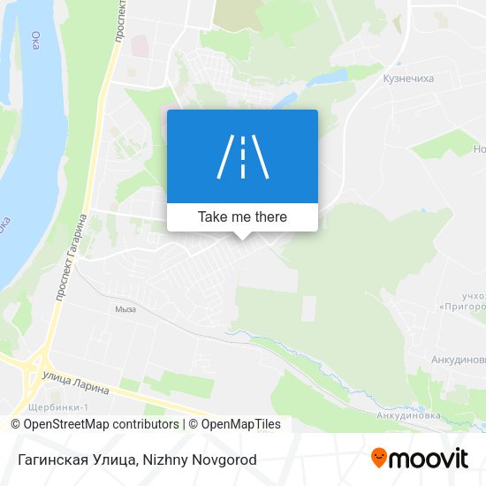 Гагинская Улица map