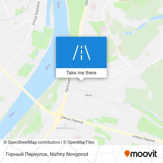 Горный Переулок map