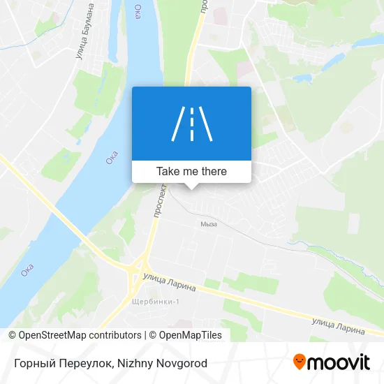 Горный Переулок map