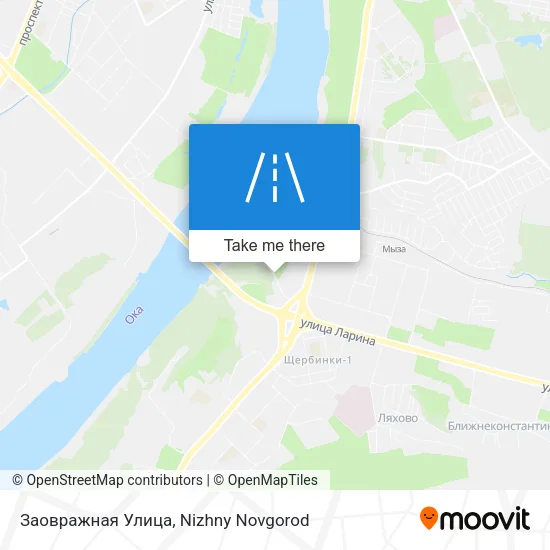 Заовражная Улица map